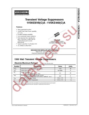 1V5KE160CA datasheet  